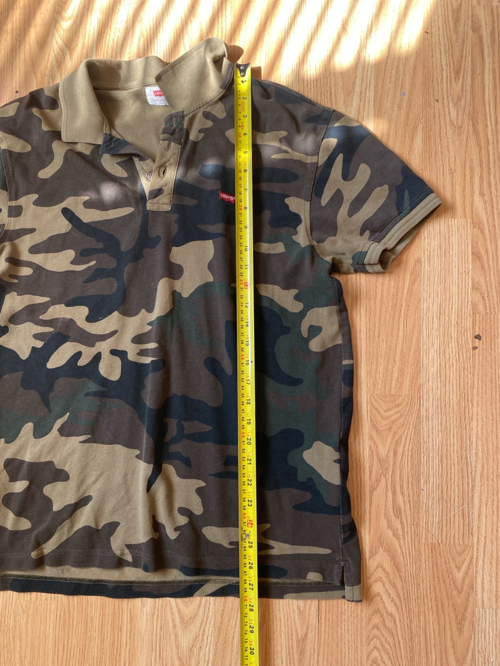 Y2K Levi's Camo Polo Men's M - Picture 6 of 7